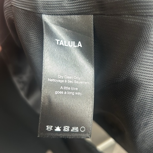 Talula Blazer Tuxedo Style Satin Lapel Black BlazerWomen Size S - Picture 10 of 17